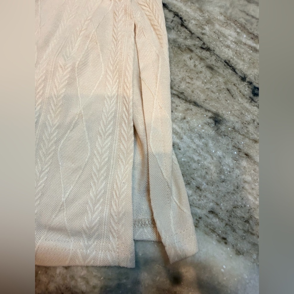 Classic Wear Blush Textured Long Sleeve Top XXL Soft Knit - Picture 8 of 11
